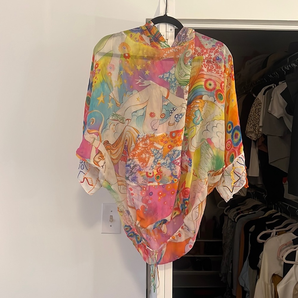 Emamo one of a kind beach blouse